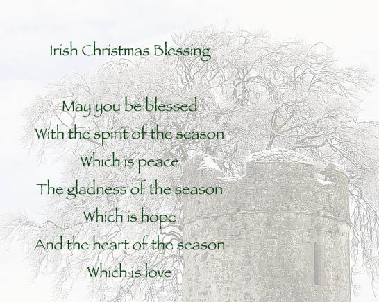 Irish Christmas Blessing Stonefire